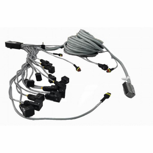 Extensão automotiva personalizada de chicote de fios macho para fêmea para máquinas automotivas e de engenharia